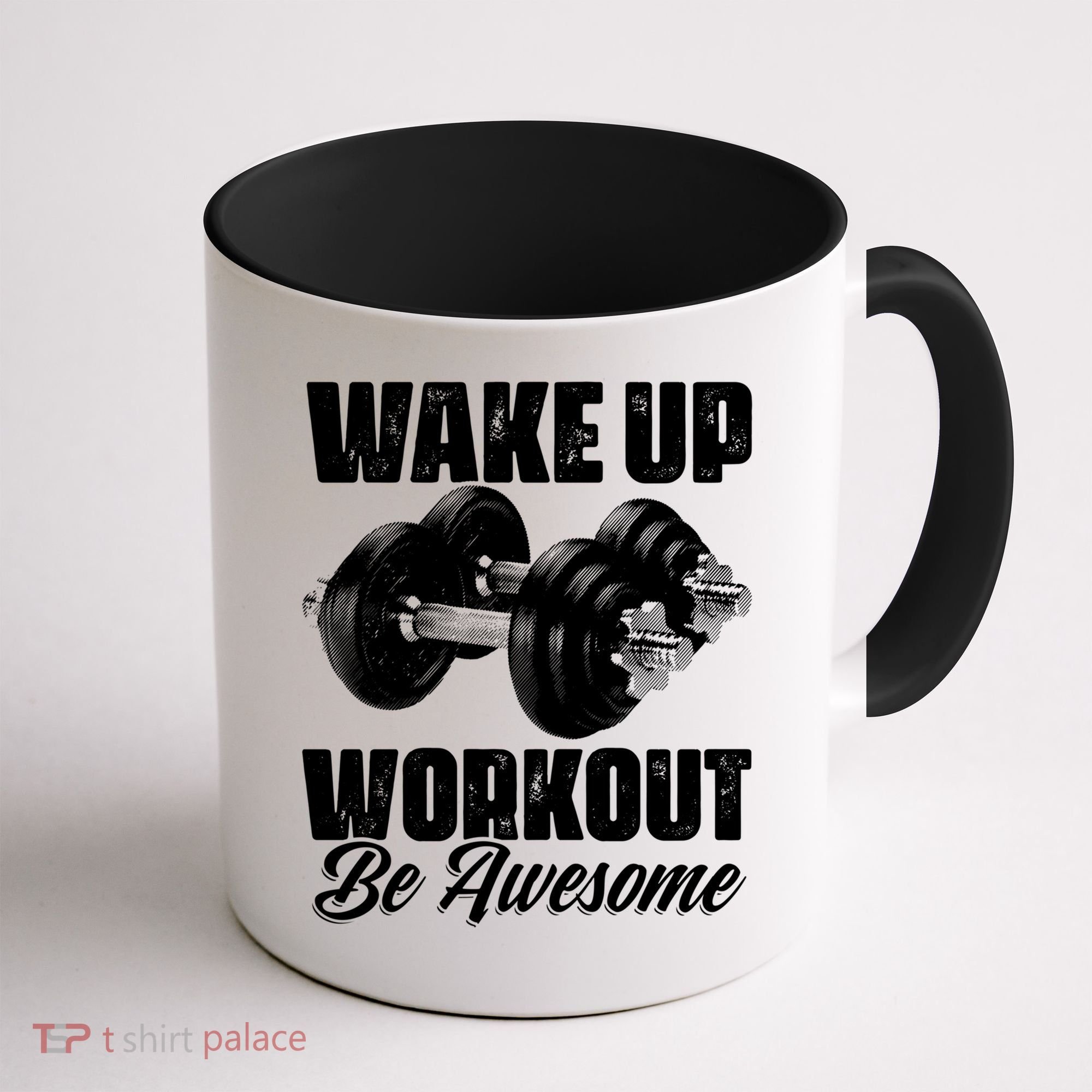 Wake Up Workout Be Awesome Exercise Fitness Workout Gift Coffee Mug