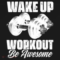 Wake Up Workout Be Awesome Exercise Fitness Workout Gift Women's Hoodie thumb 2