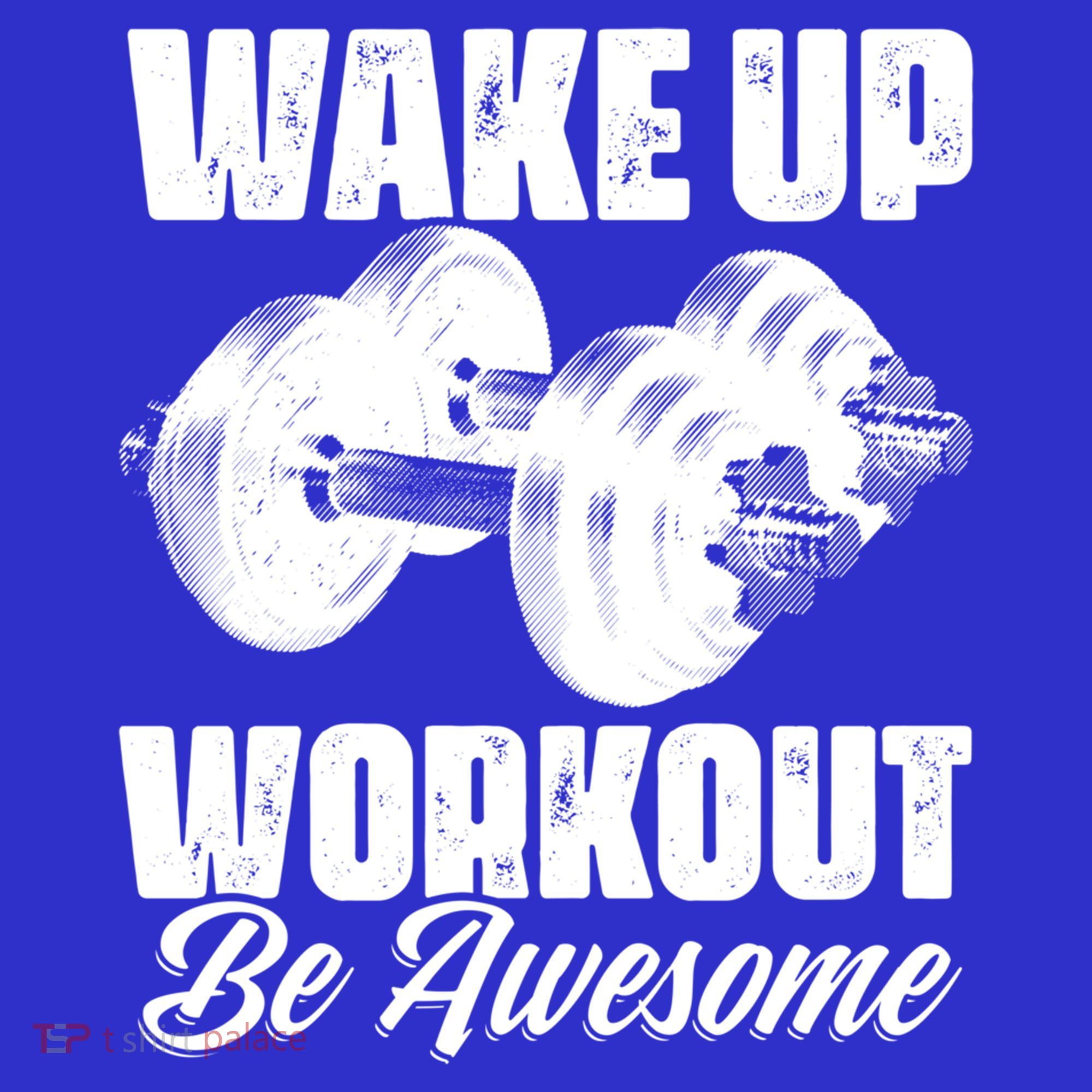 Wake Up Workout Be Awesome Exercise Fitness Workout Gift Visor