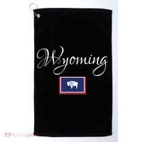 Wyoming Usa Golf Towel thumb 0