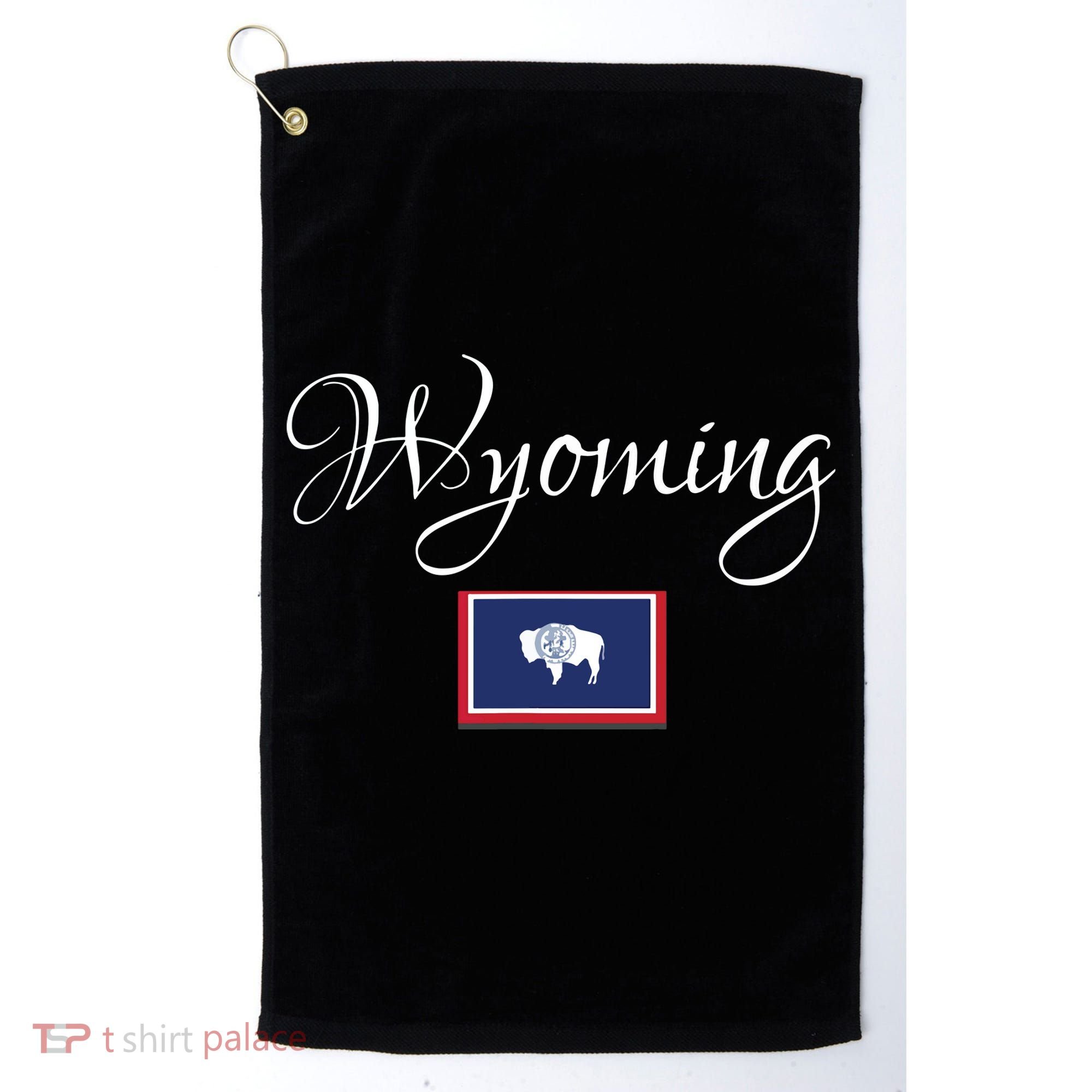 Wyoming Usa Golf Towel