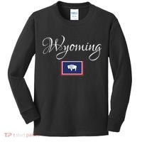 Wyoming Usa Kids Long Sleeve Shirt thumb 0
