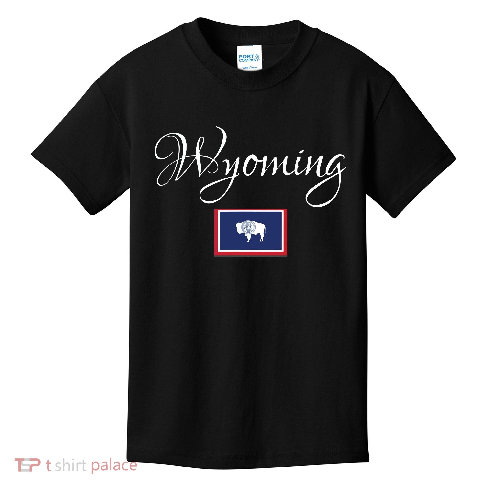 Wyoming Usa Kids T-Shirt