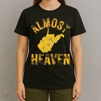 West Virginia Almost Heaven WV Map Home 304 Vintage T-Shirt thumb 4