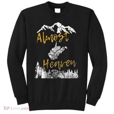 West Virginia Almost Heaven State Map WV Bear Mountains Home Sweatshirt