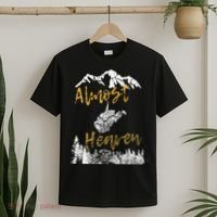 West Virginia Almost Heaven State Map WV Bear Mountains Home T-Shirt thumb 2