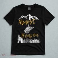 West Virginia Almost Heaven State Map WV Bear Mountains Home T-Shirt thumb 5