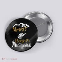 West Virginia Almost Heaven State Map WV Bear Mountains Home Button thumb 0