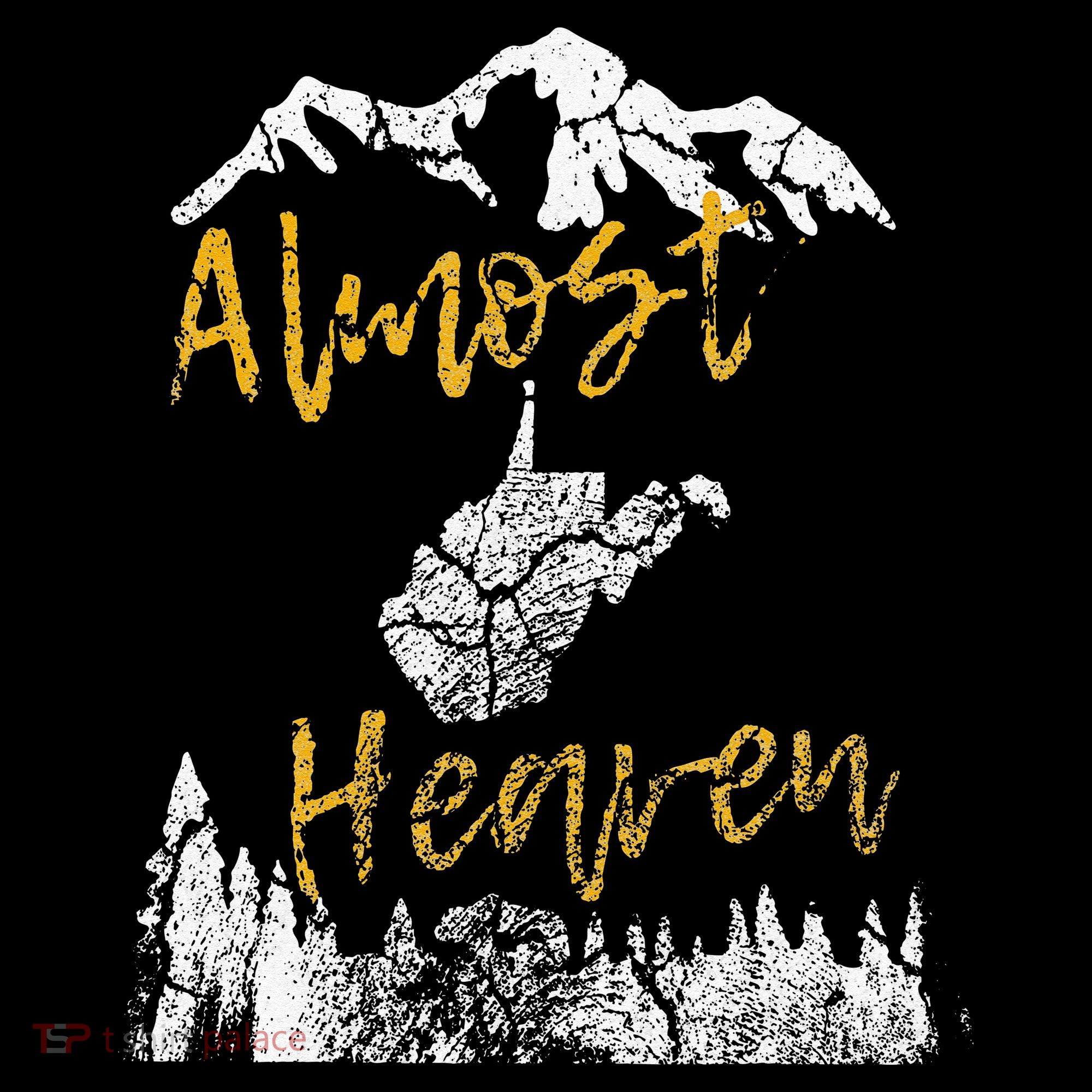 West Virginia Almost Heaven State Map WV Bear Mountains Home Women's Hoodie