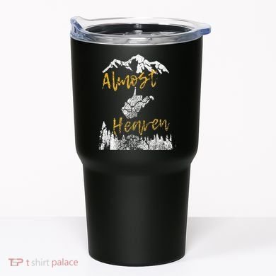 West Virginia Almost Heaven State Map WV Bear Mountains Home Tumbler