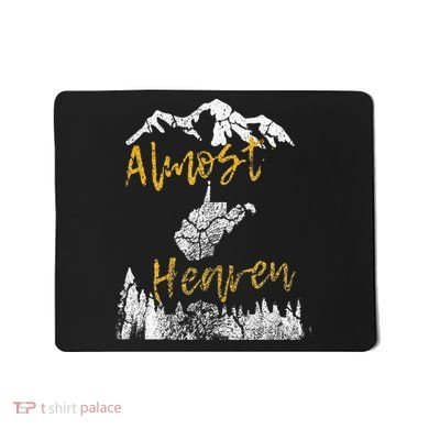 West Virginia Almost Heaven State Map WV Bear Mountains Home Mousepad