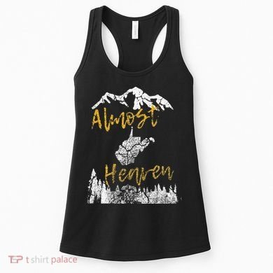 West Virginia Almost Heaven State Map WV Bear Mountains Home Women's Tank Top