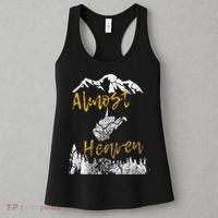 West Virginia Almost Heaven State Map WV Bear Mountains Home Women's Tank Top thumb 3