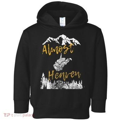 West Virginia Almost Heaven State Map WV Bear Mountains Home Toddler Hoodie