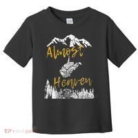 West Virginia Almost Heaven State Map WV Bear Mountains Home Toddler T-Shirt thumb 0