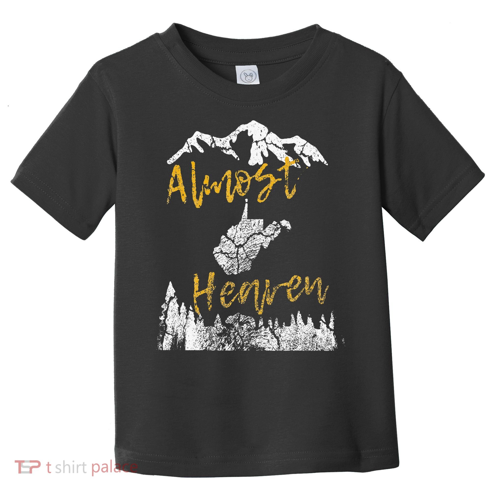West Virginia Almost Heaven State Map WV Bear Mountains Home Toddler T-Shirt