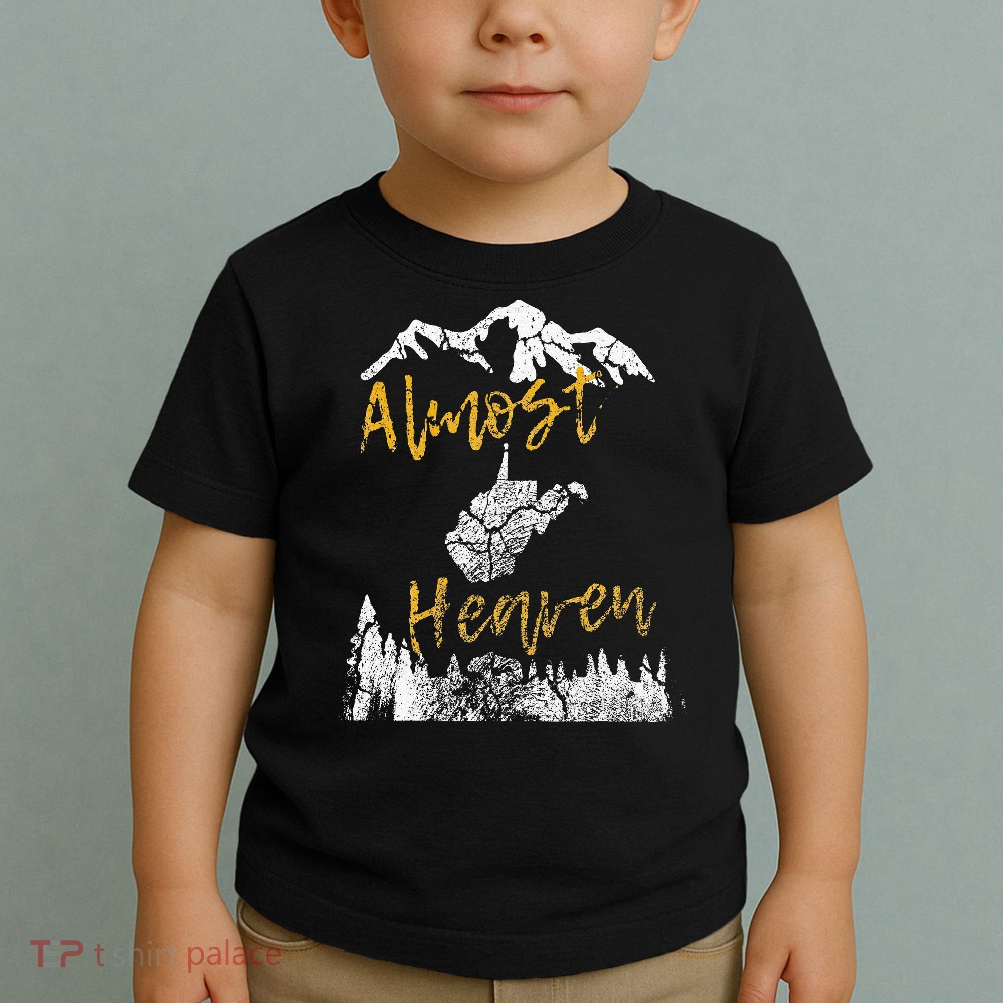 West Virginia Almost Heaven State Map WV Bear Mountains Home Toddler T-Shirt