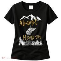 West Virginia Almost Heaven State Map WV Bear Mountains Home Women's T-Shirt thumb 0