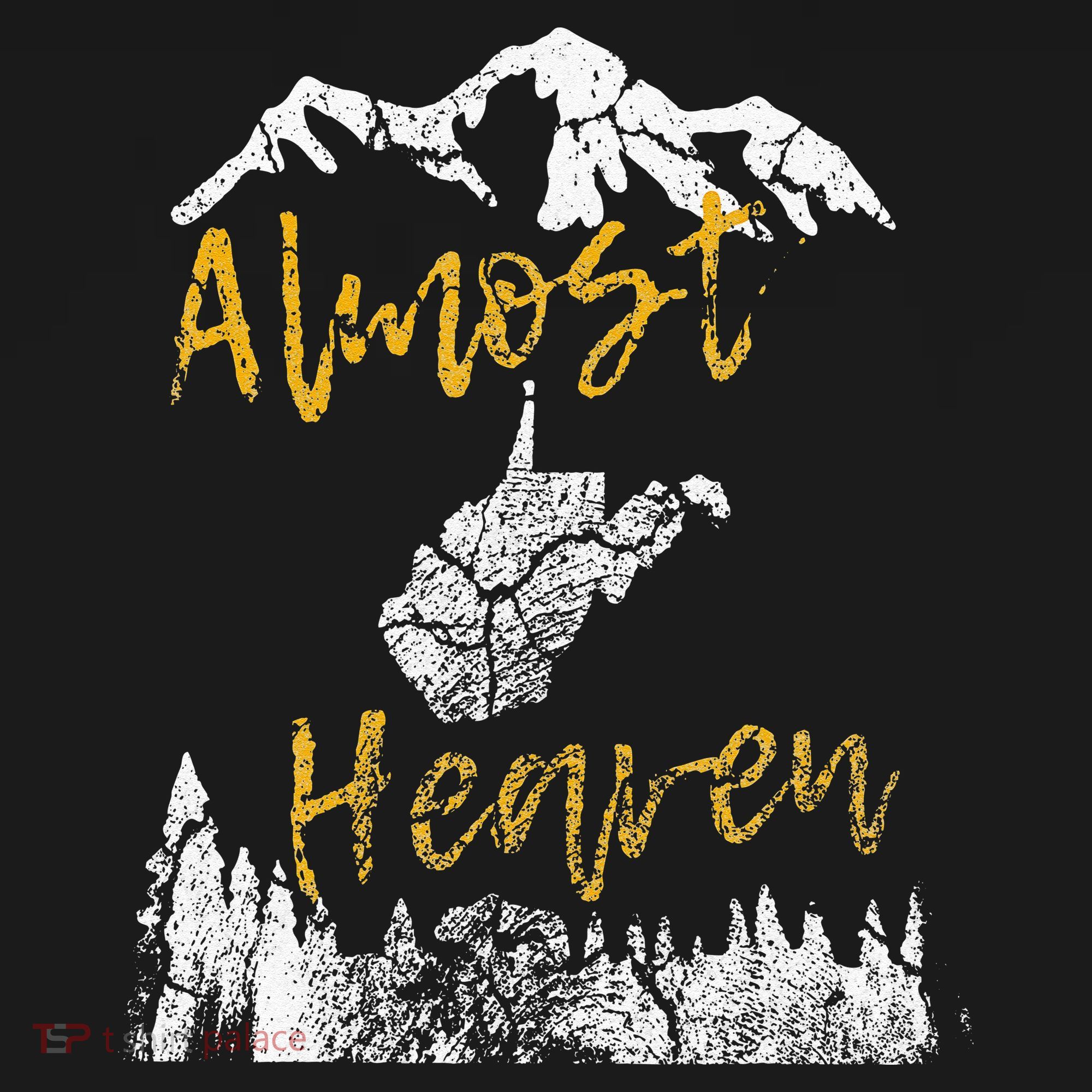 West Virginia Almost Heaven State Map WV Bear Mountains Home Kids Hoodie