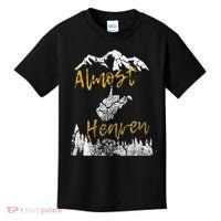 West Virginia Almost Heaven State Map WV Bear Mountains Home Kids T-Shirt thumb 0