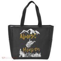 West Virginia Almost Heaven State Map WV Bear Mountains Home Tote Bag thumb 0
