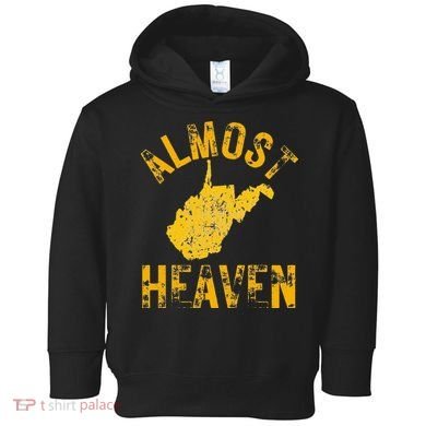 West Virginia Almost Heaven WV Map Home 304 Vintage Toddler Hoodie