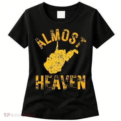 West Virginia Almost Heaven WV Map Home 304 Vintage Women's T-Shirt