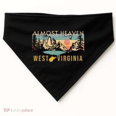 West Virginia Almost Heaven USA-Made Doggie Bandana
