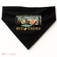 West Virginia Almost Heaven USA-Made Doggie Bandana thumb 0