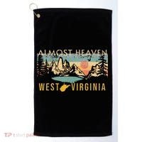 West Virginia Almost Heaven Golf Towel thumb 0