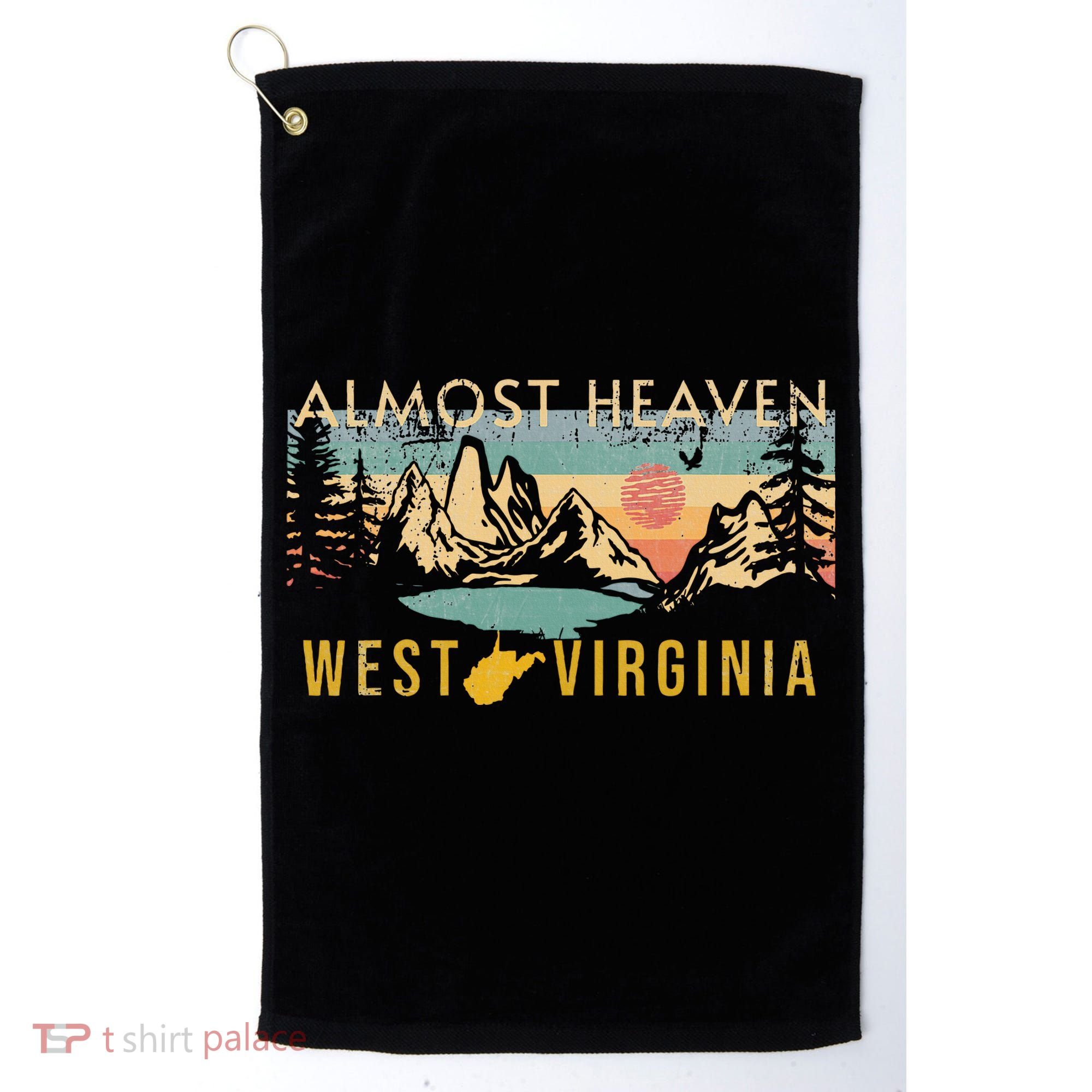 West Virginia Almost Heaven Golf Towel