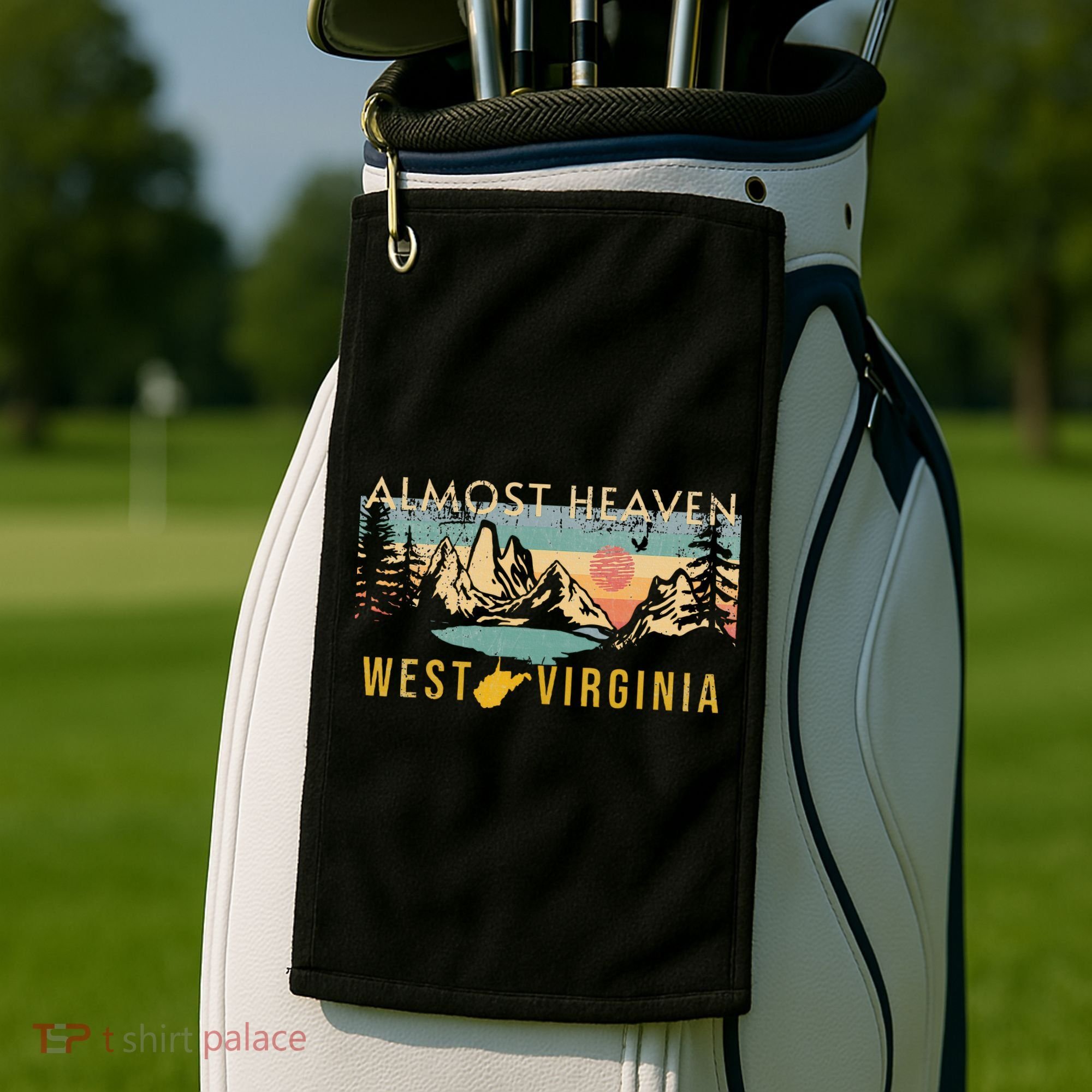 West Virginia Almost Heaven Golf Towel