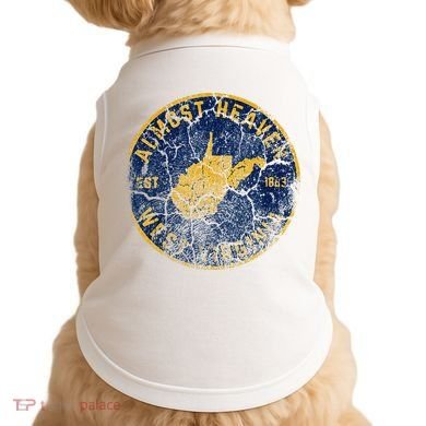 West Virginia Almost Heaven State Map WV Home Vintage 304 Doggie Tank