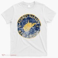 West Virginia Almost Heaven State Map WV Home Vintage 304 T-Shirt thumb 0