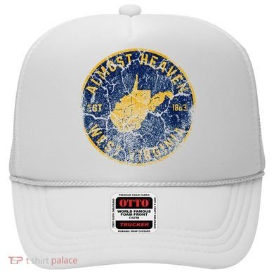 West Virginia Almost Heaven State Map WV Home Vintage 304 Hat