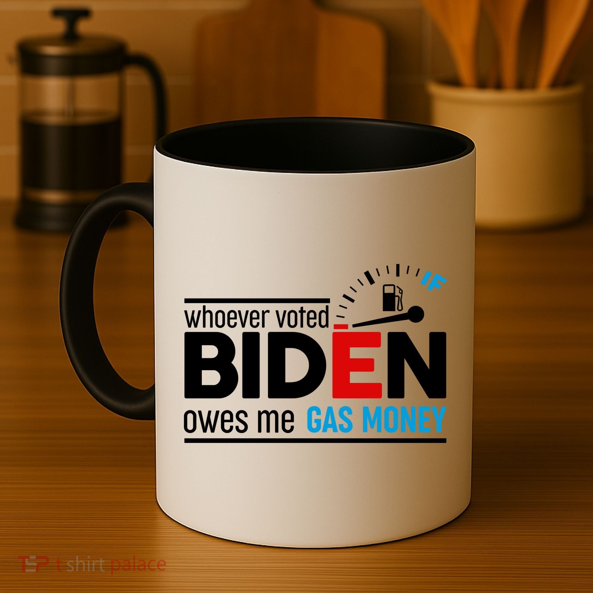 Whoever Voted Biden Owes Me Gas Money Coffee Mug
