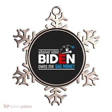 Whoever Voted Biden Owes Me Gas Money Ornament