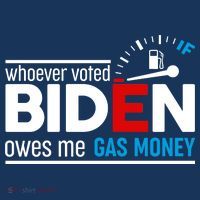 Whoever Voted Biden Owes Me Gas Money Coaster thumb 2