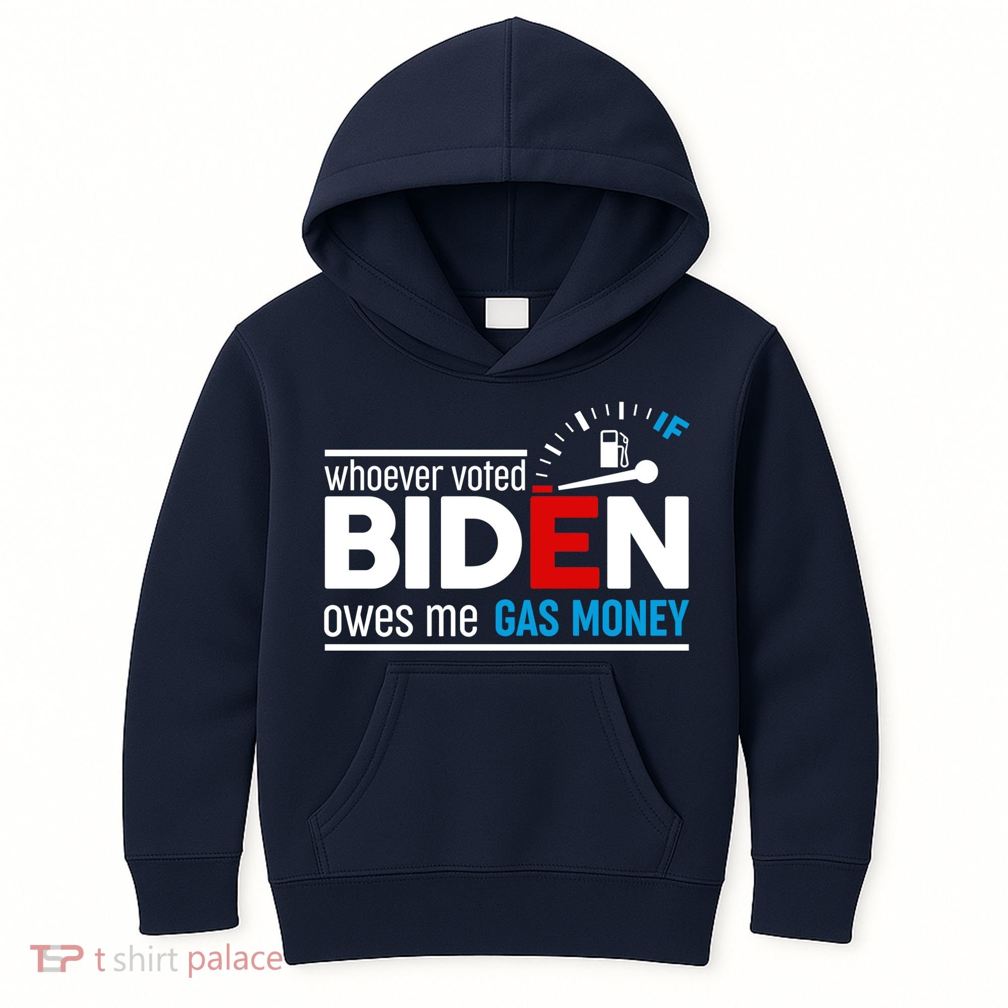 Whoever Voted Biden Owes Me Gas Money Kids Hoodie