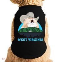 West Virginia Cowboy Cat Singing Meme Meowdy Doggie Tank thumb 0