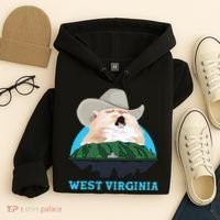 West Virginia Cowboy Cat Singing Meme Meowdy Hoodie thumb 4