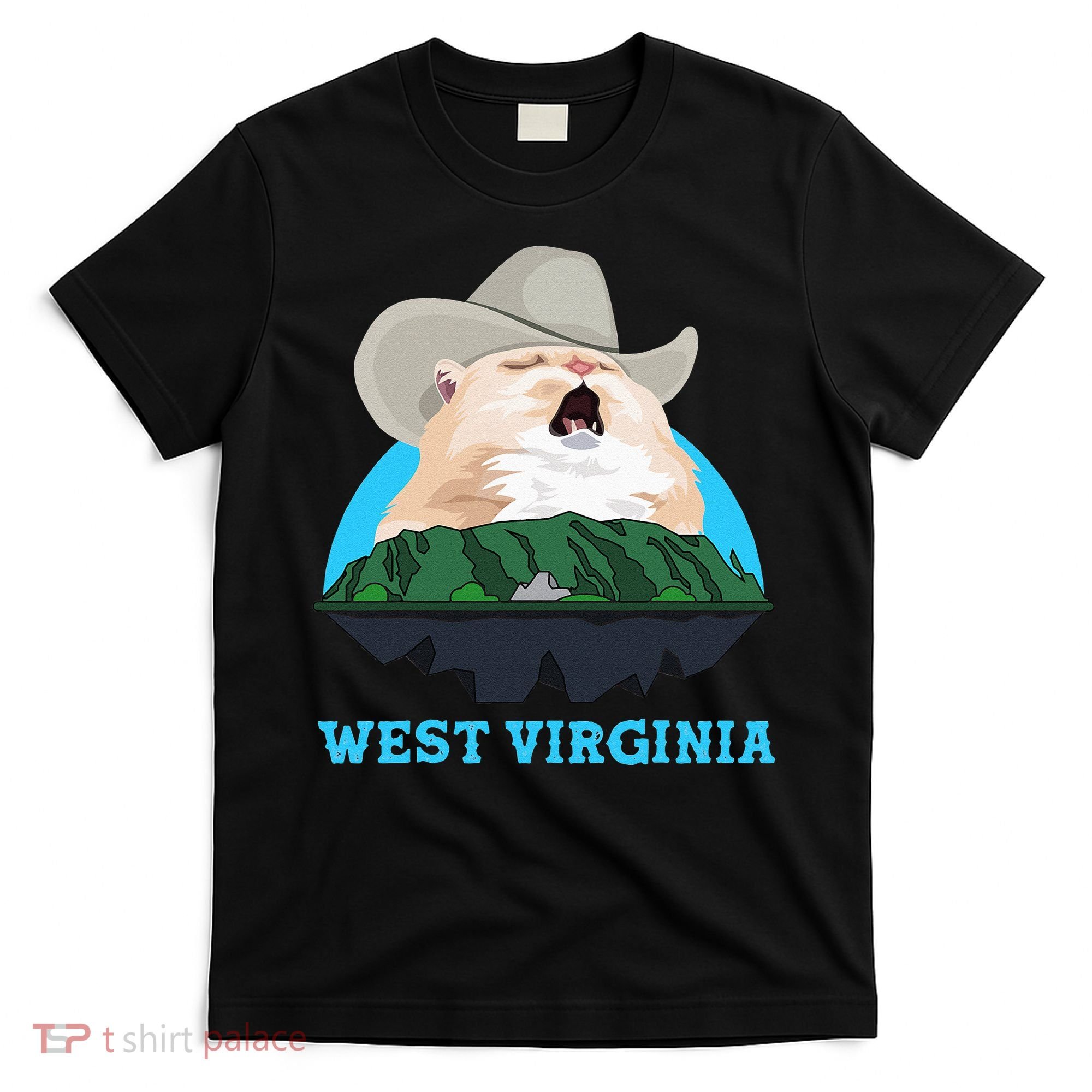 West Virginia Cowboy Cat Singing Meme Meowdy T-Shirt