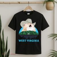West Virginia Cowboy Cat Singing Meme Meowdy T-Shirt thumb 2