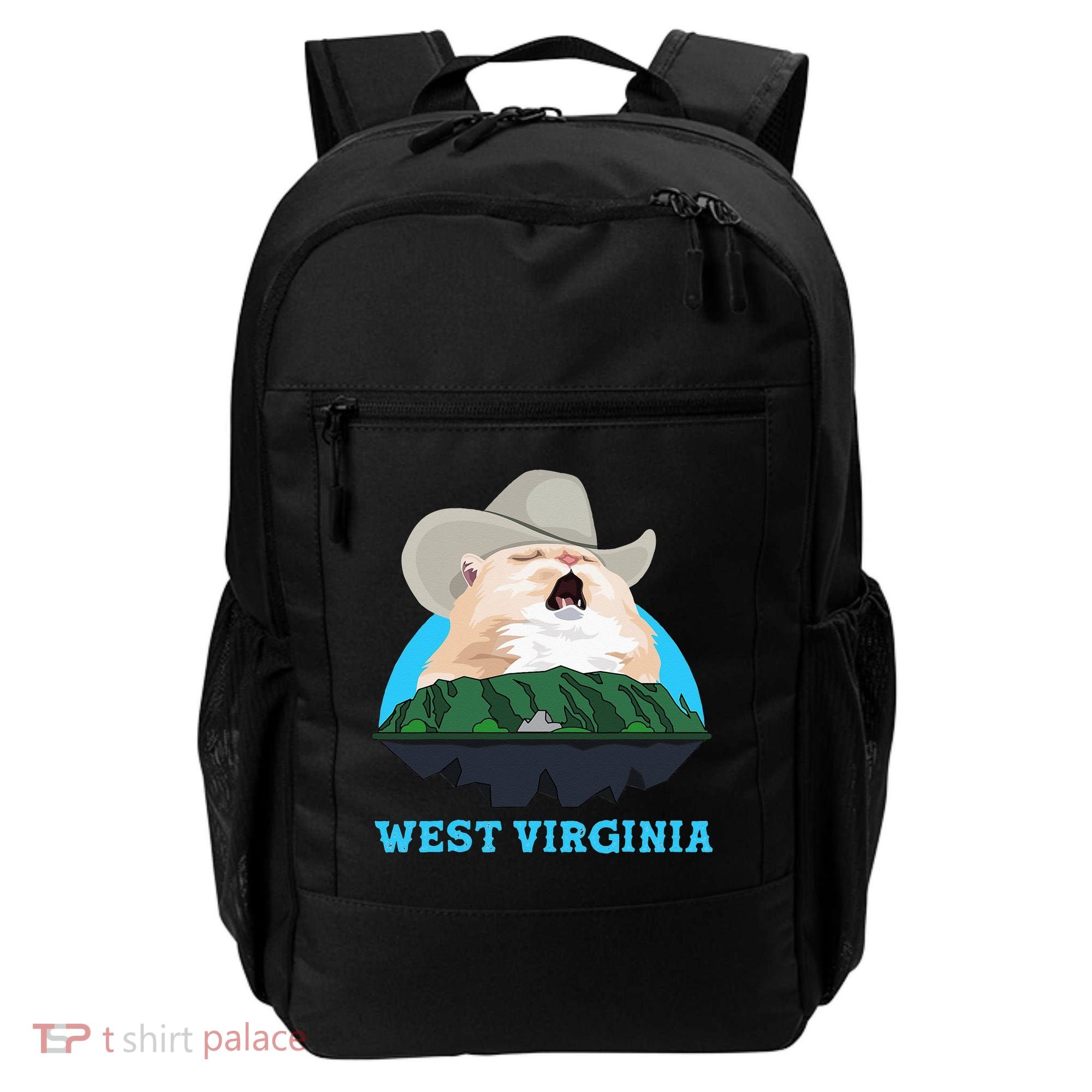 West Virginia Cowboy Cat Singing Meme Meowdy Backpack