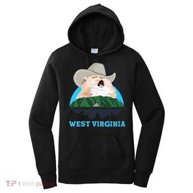 West Virginia Cowboy Cat Singing Meme Meowdy Women's Hoodie