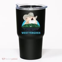 West Virginia Cowboy Cat Singing Meme Meowdy Tumbler thumb 0