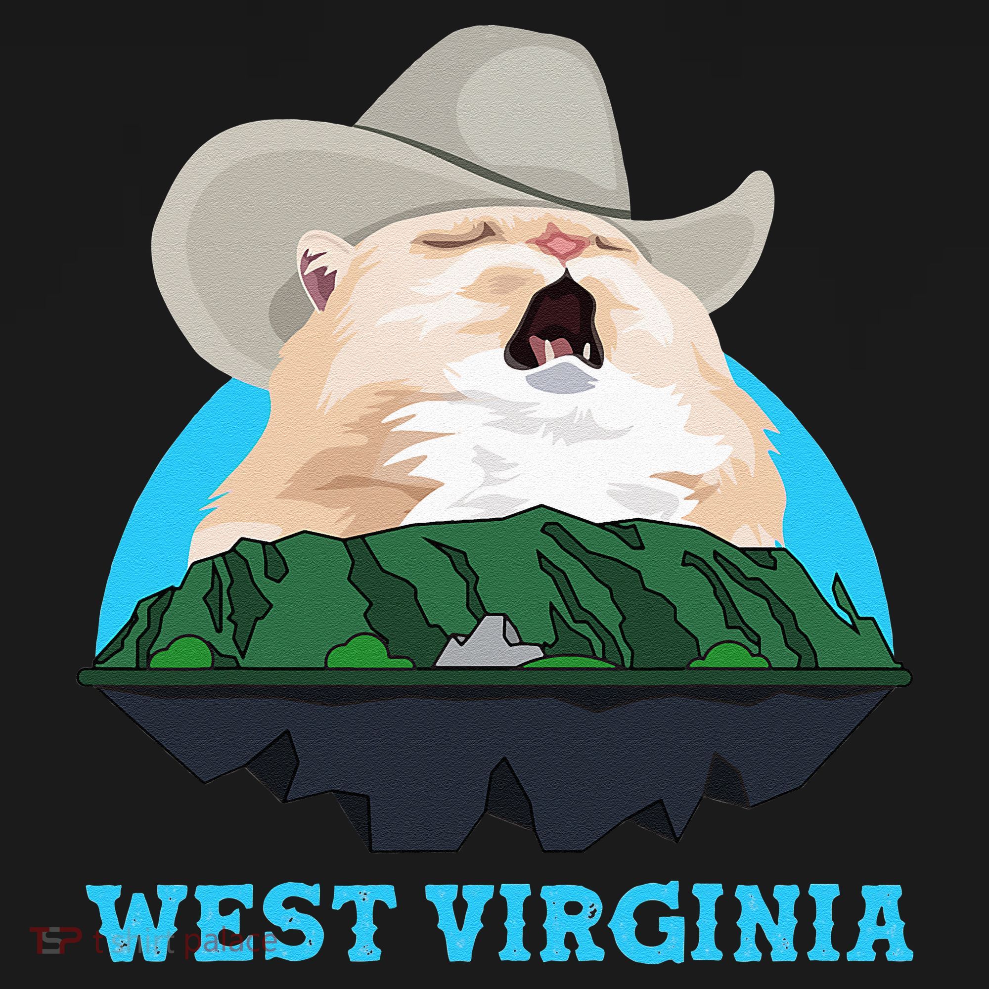 West Virginia Cowboy Cat Singing Meme Meowdy Baby Bodysuit