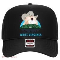 West Virginia Cowboy Cat Singing Meme Meowdy Hat thumb 0