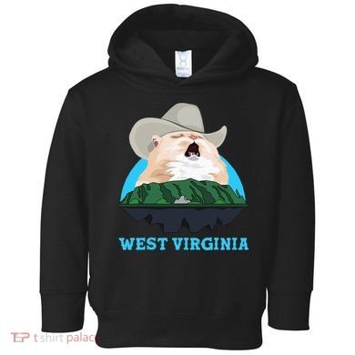 West Virginia Cowboy Cat Singing Meme Meowdy Toddler Hoodie