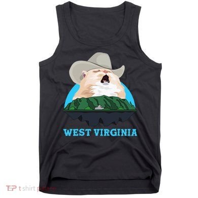 West Virginia Cowboy Cat Singing Meme Meowdy Tank Top